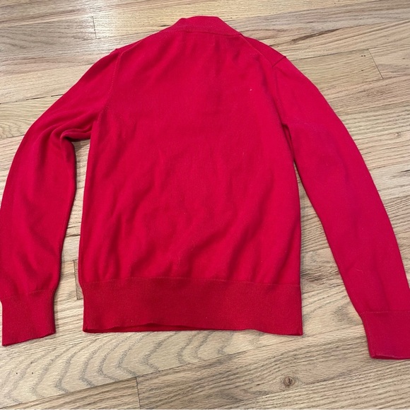 Vineyard Vines Boys Cotton Red Quarter Zip - Picture 4 of 4